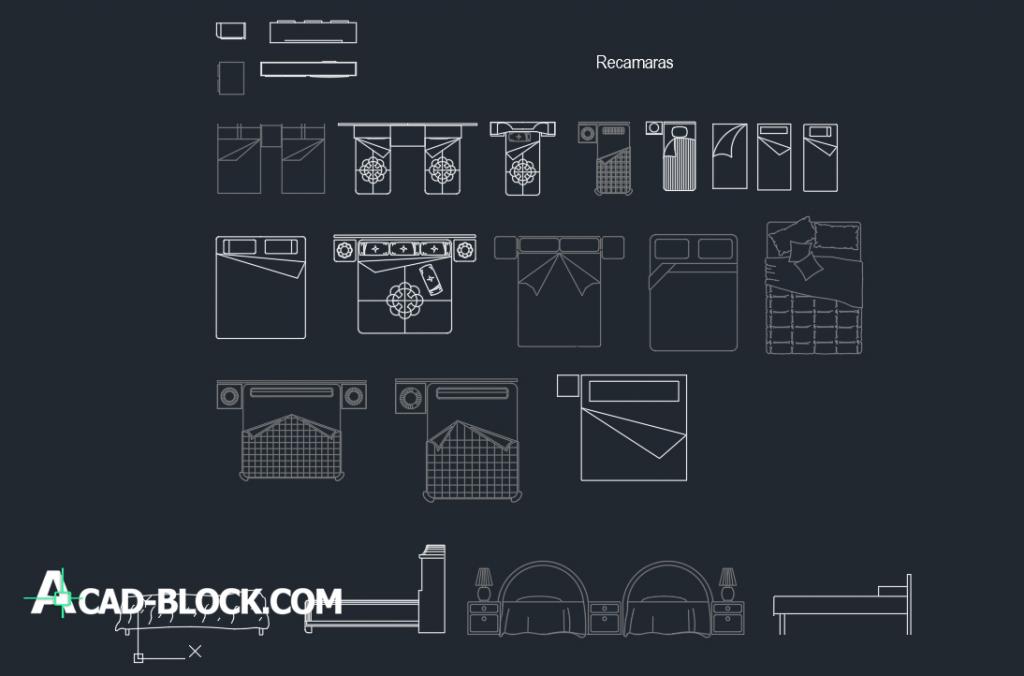 CAD Bedroom Furniture DWG Free CAD Blocks