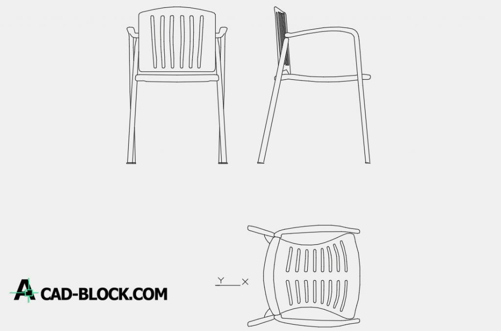 Plastic chair dwg