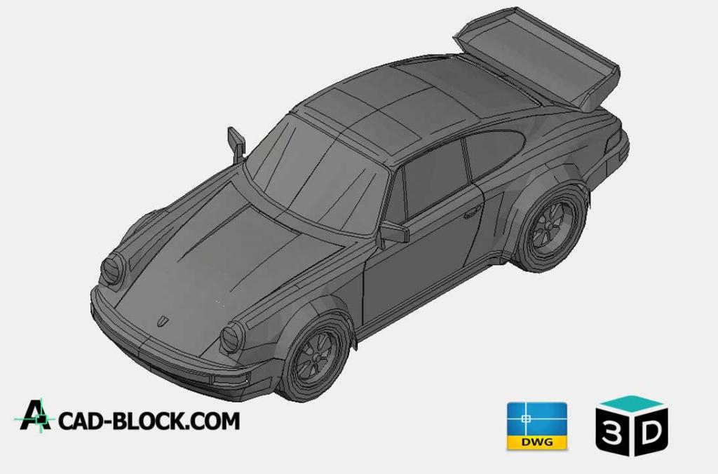 Porsche 911 Turbo 3D DWG