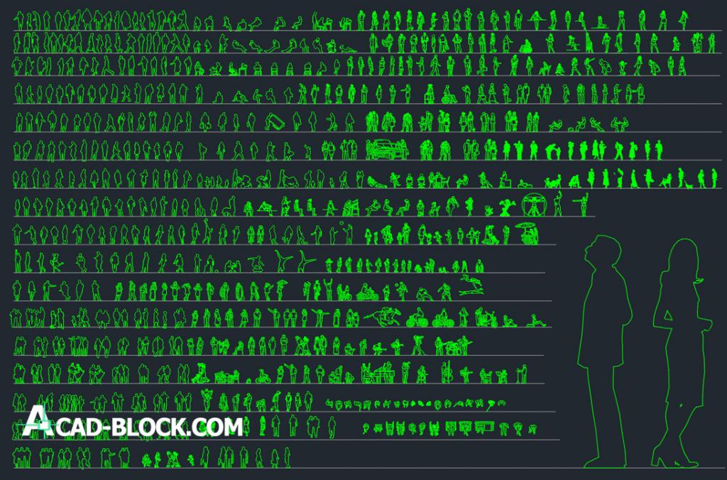 AutoCAD People Blocks dwg