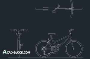 Bicycle drawing bike dwg