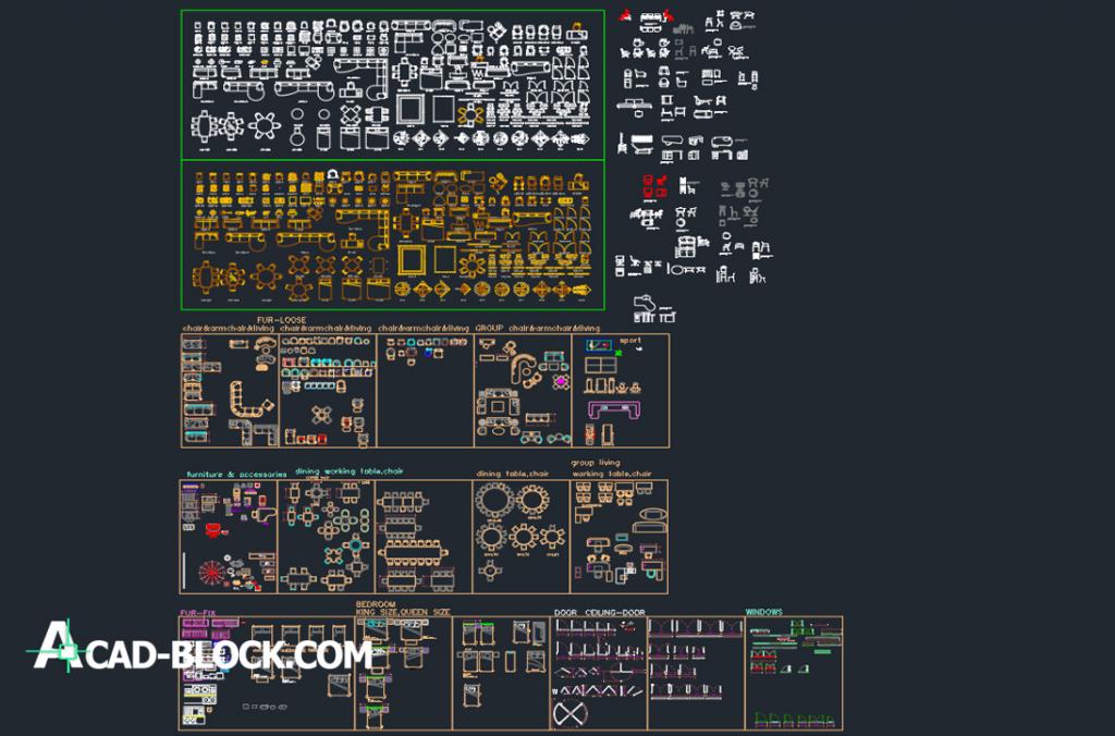 Furniture Equipment dwg