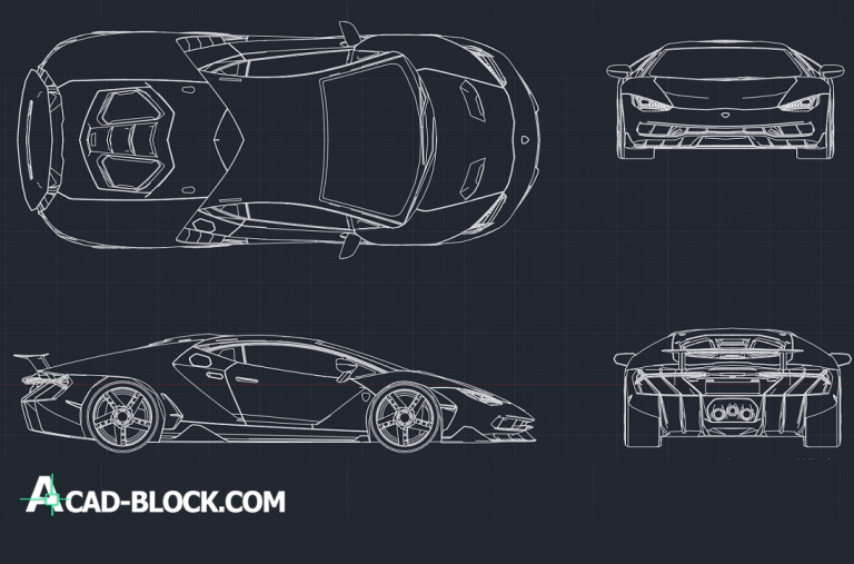 Car CAD block (Transport) DWG - Free CAD Blocks. 2D cad.