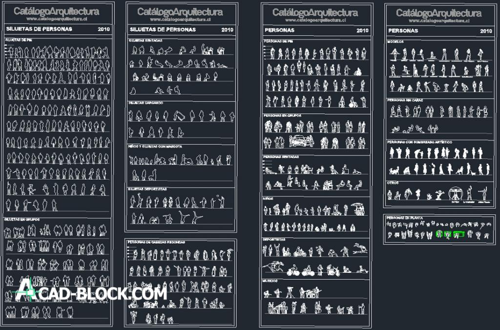 People blocks dwg