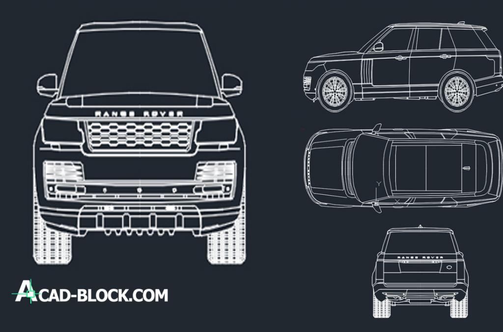 Range Rover 2018 cad dwg