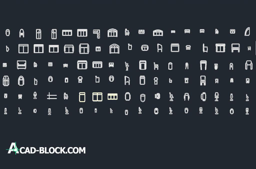 Tables and chairs dwg cad