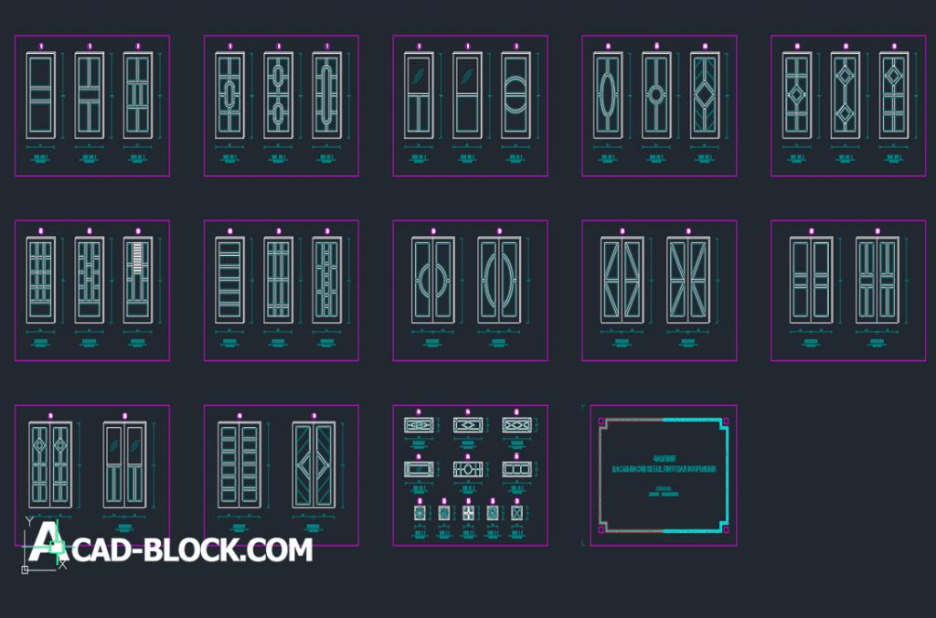 Door type minimalist dwg autocad