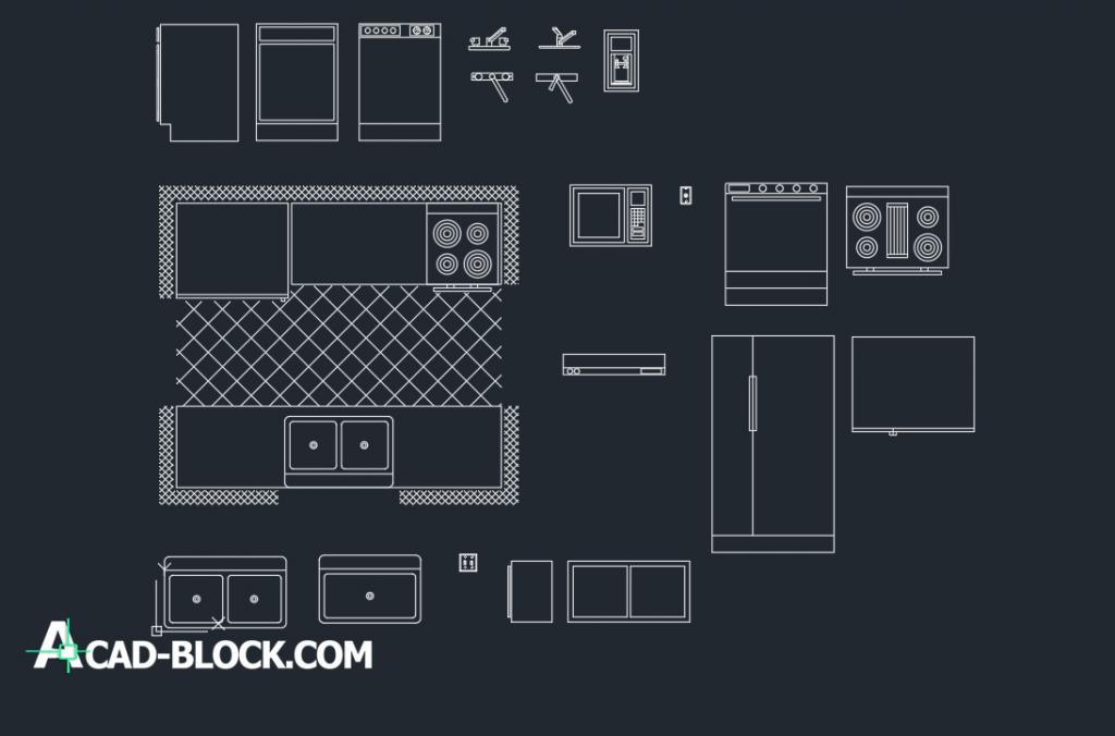 CAD Kitchen Furniture DWG Free CAD Blocks