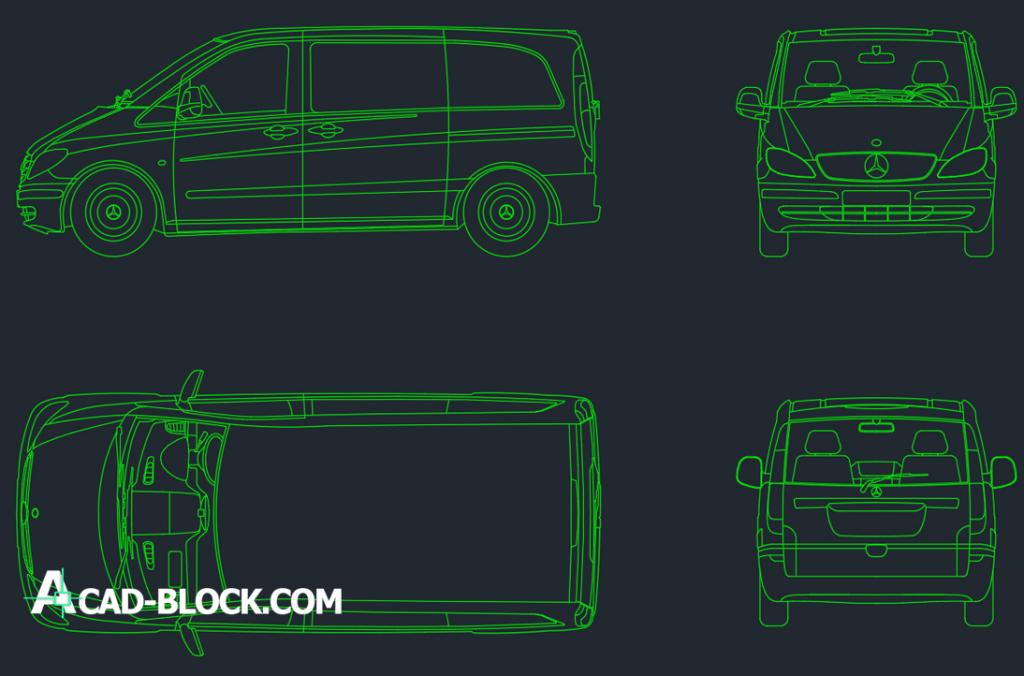 Mercedes Vito dwg autocad