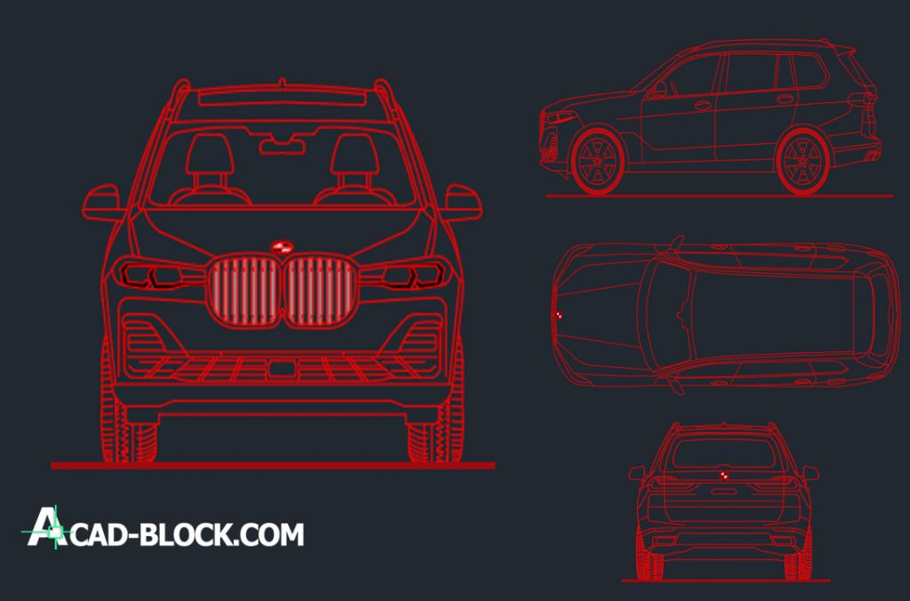 BMW X7 dwg autocad