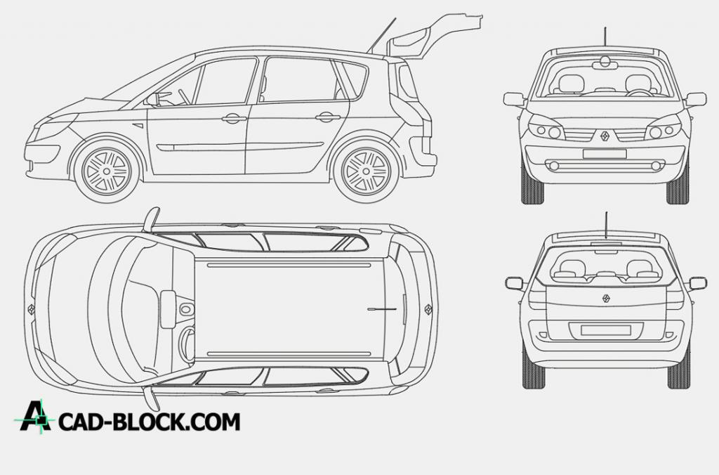 Renault Scenic dwg