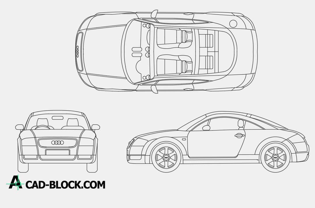 Audi TT dwg cad