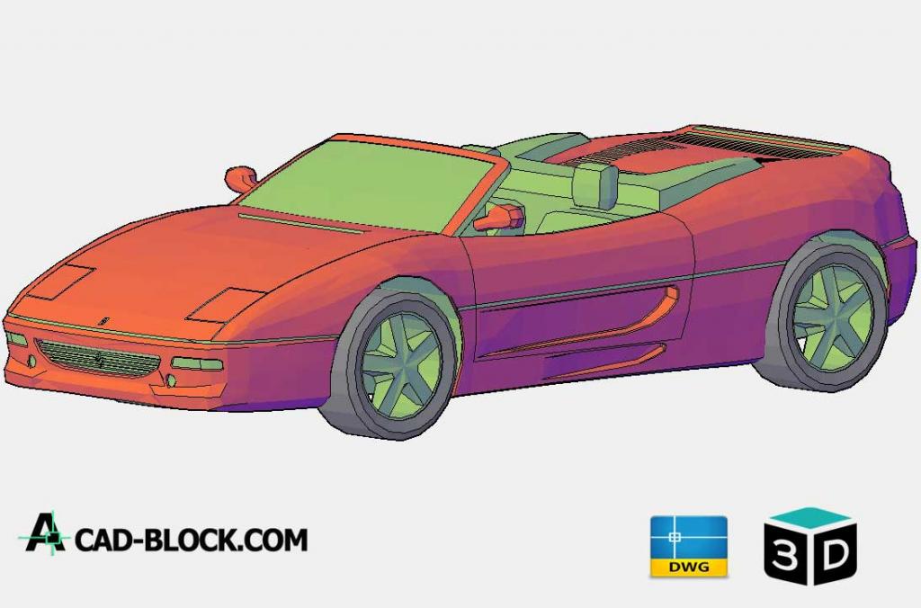 Ferrari 360 Spider 3D DWG