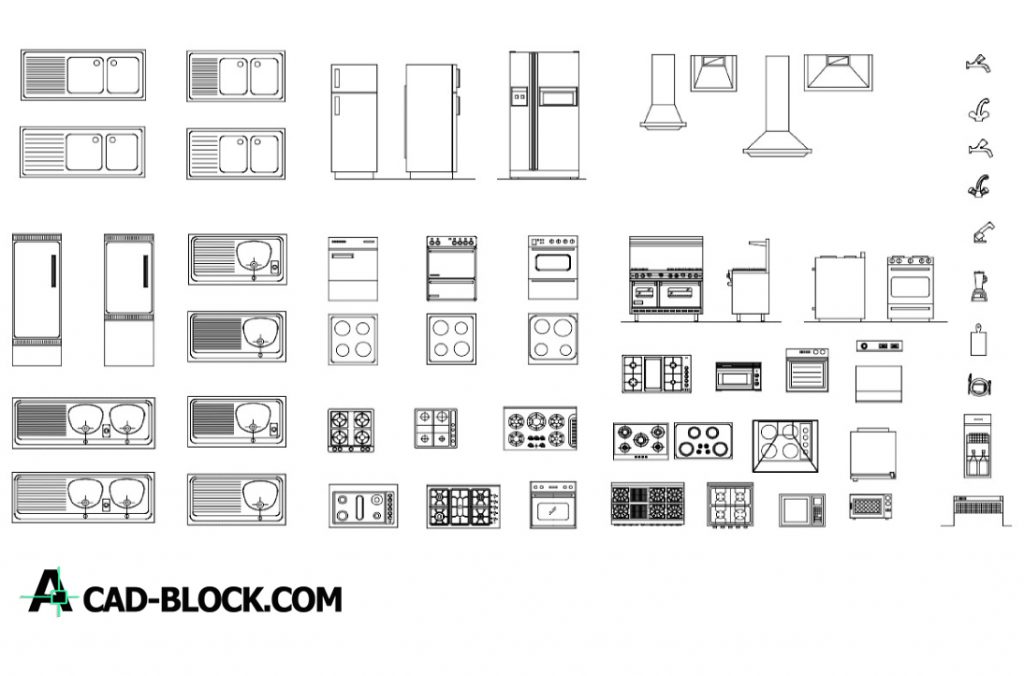 CAD Blocks Artifacts For Kitchen DWG Free CAD Blocks   Blocks Artifacts For Kitchen Dwg 