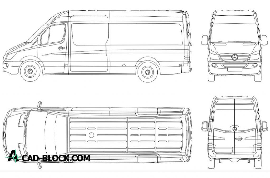 Mercedes sprinter чертеж