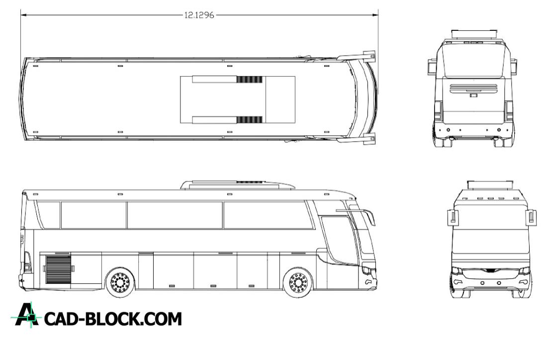 tourist bus blueprint