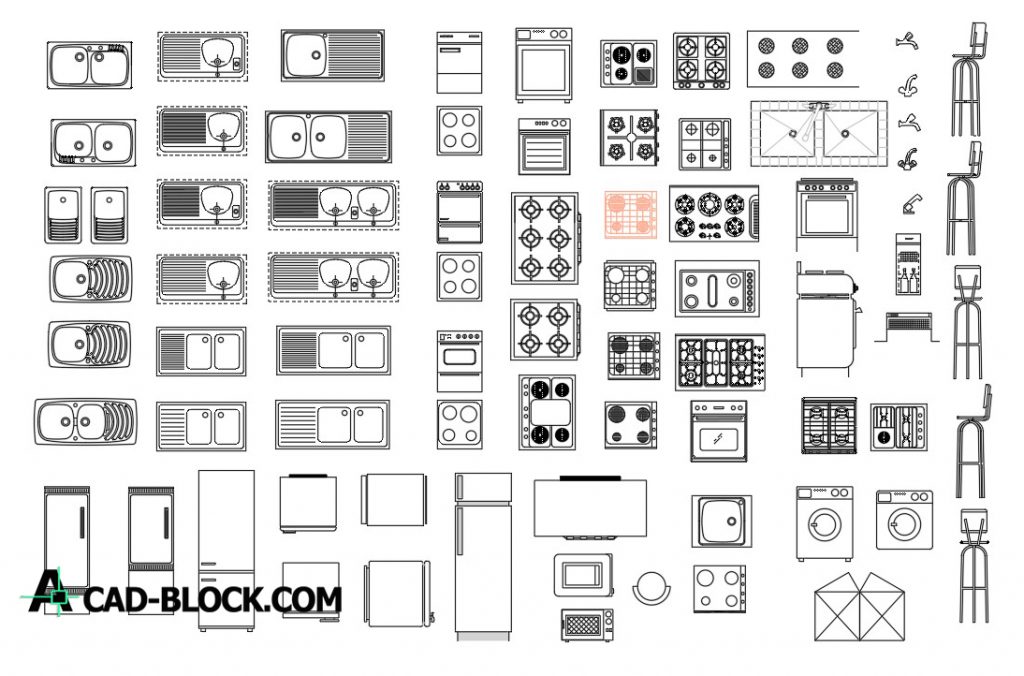 Kitchen CAD Blocks DWG Download Free Blocks Kitchen In Autocad