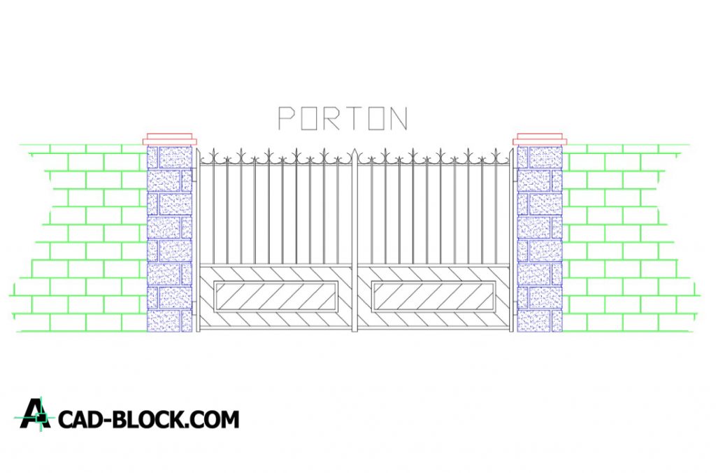 Cad Design Gate Cad Blocks Free Download Dwg Autocad D